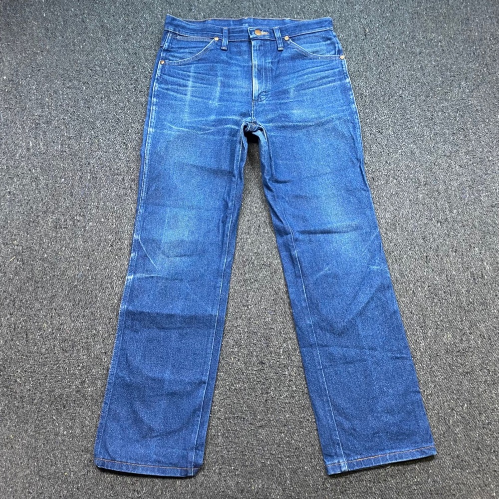 Wrangler Cowboy Cut Jeans Sz 31 Mens Blue Western Slim Fit Straight Leg 936DEN
